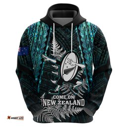 new zealand silver fern rugby hoodie aotearoa all black dabbing ball with maori paua shell