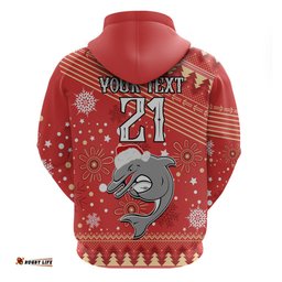 custom dolphins rugby hoodie chirstmas vibe