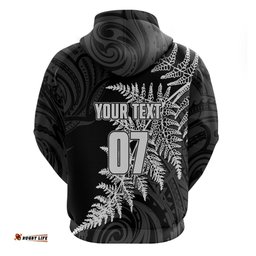 personalised new zealand rugby hoodie world cup silver fern champions