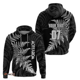 personalised new zealand rugby hoodie world cup silver fern champions