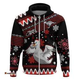custom swans football hoodie christmas vibe