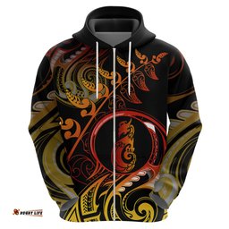 new zealand hoodie aotearoa manaia maori fern tattoo arty
