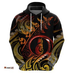 new zealand hoodie aotearoa manaia maori fern tattoo arty