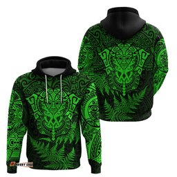 new zealand rugby hoodie silver fern all black mix ta moko green style 04