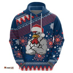custom roosters rugby hoodie chirstmas vibe