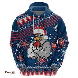 custom roosters rugby hoodie chirstmas vibe