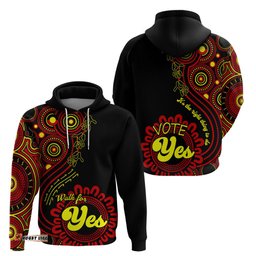 australia walk for yes hoodie indigenous voice aboriginal red vibe