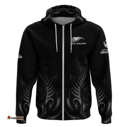 new zealand hoodie rugby champions black