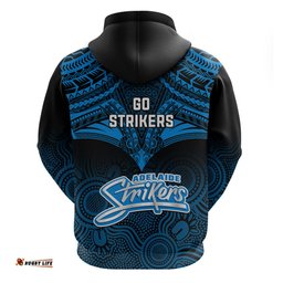 adelaide strikers cricket hoodie unique indigenous art mix polynesian pattern