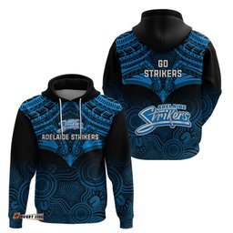 adelaide strikers cricket hoodie unique indigenous art mix polynesian pattern