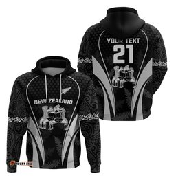 custom new zealand aotearoa rugby hoodie haka dance mixed silver fern sporty style