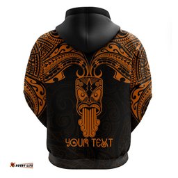 personalised new zealand te reo maori hoodie kia kaha maori language week gold style