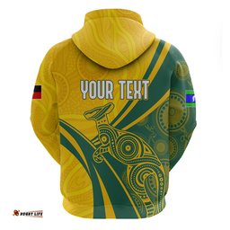 personalised australia soccer socceroos indigenous hoodie world cup
