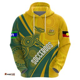personalised australia soccer socceroos indigenous hoodie world cup