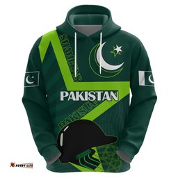 custom pakistan cricket helmet hoodie proud shaheen falcon star and crescent
