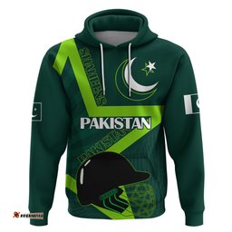 custom pakistan cricket helmet hoodie proud shaheen falcon star and crescent