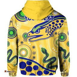 custom personalised eels indigenous hoodie competitive version gold 06