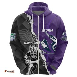 personalised storm and warriors rugby hoodie sporty style