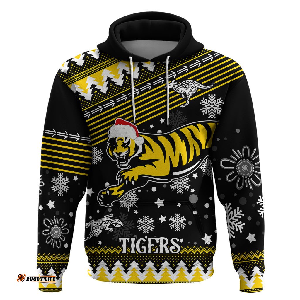 custom tigers football hoodie christmas vibe