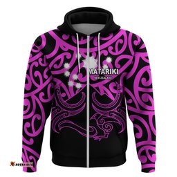 matariki new zealand hoodie maori new year purple