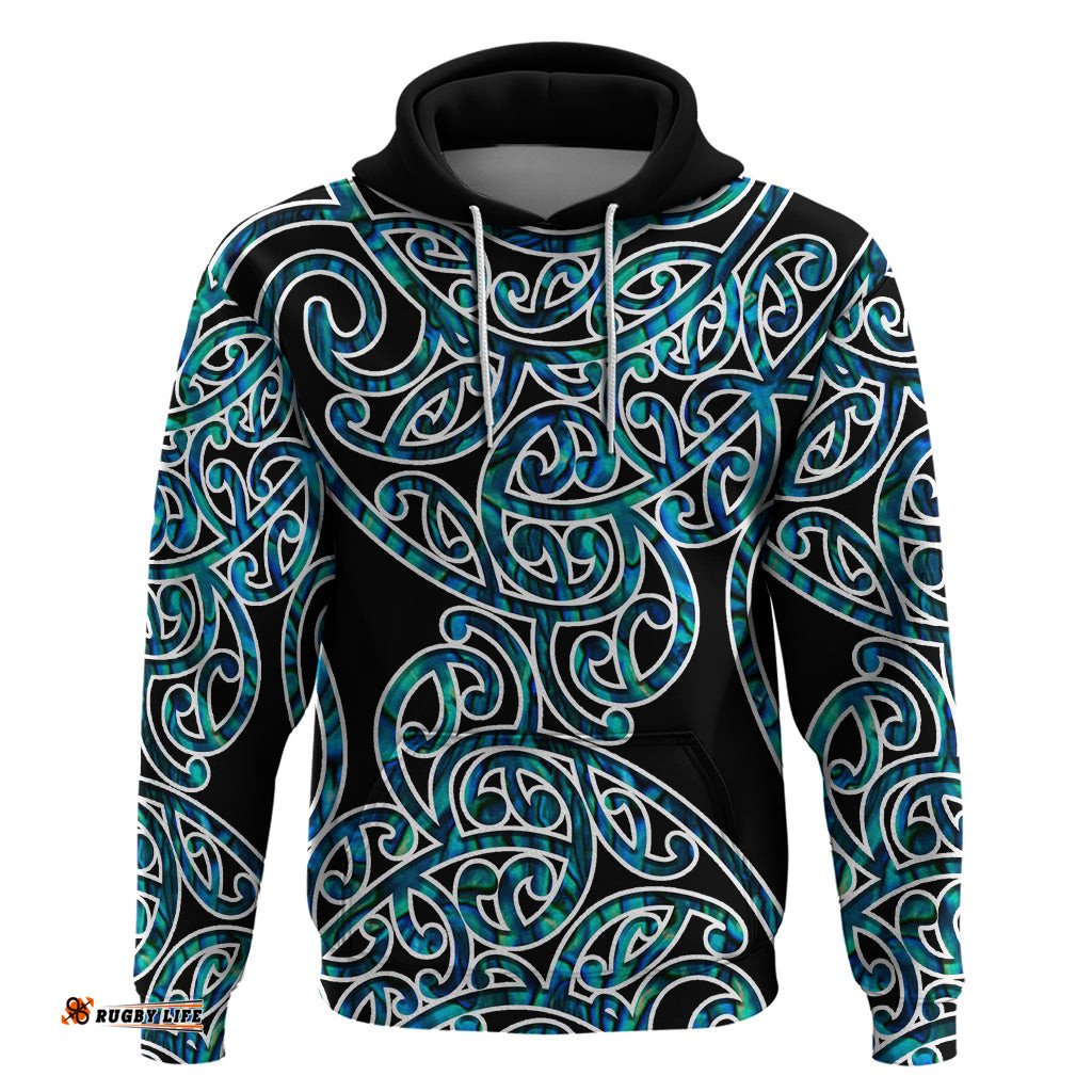 new zealand hoodie maori pattern papua shell