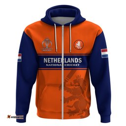 personalised netherlands cricket hoodie dynamic version