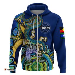 australia naidoc hoodie palyku indigenous lizard for our elders