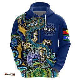 australia naidoc hoodie palyku indigenous lizard for our elders
