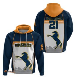 custom text and number brumbies super rugby hoodie brumbies go champions