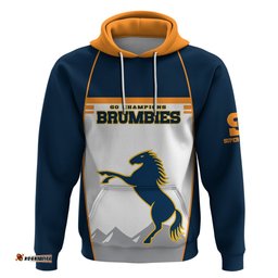 custom text and number brumbies super rugby hoodie brumbies go champions