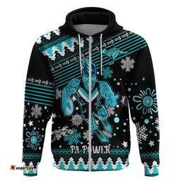 custom port adelaide power football hoodie port adelaide power football christmas vibe