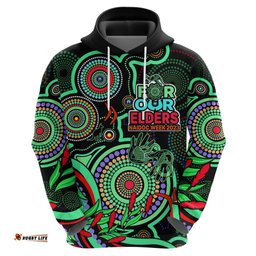naidoc week hoodie indigenous tribal ver02 green