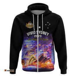 personalised australia vivid sydney hoodie aussie proud sydney opera house