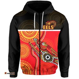 parramatta rugby zip hoodie eels aboriginal black