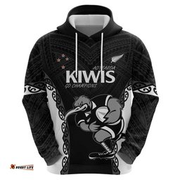 aotearoa rugby custom hoodie maori kiwi mascot style