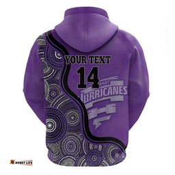 custom hobart hurricanes hoodie indigenous art grunge style
