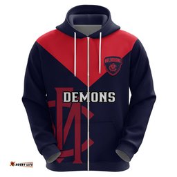personalised melbourne football hoodie go demons sporty style