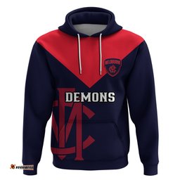 personalised melbourne football hoodie go demons sporty style