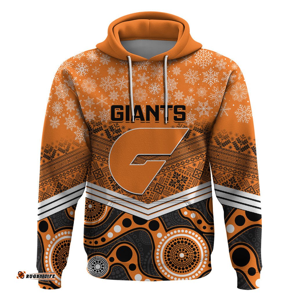 custom giants football christmas hoodie merry xmas mix aboriginal art
