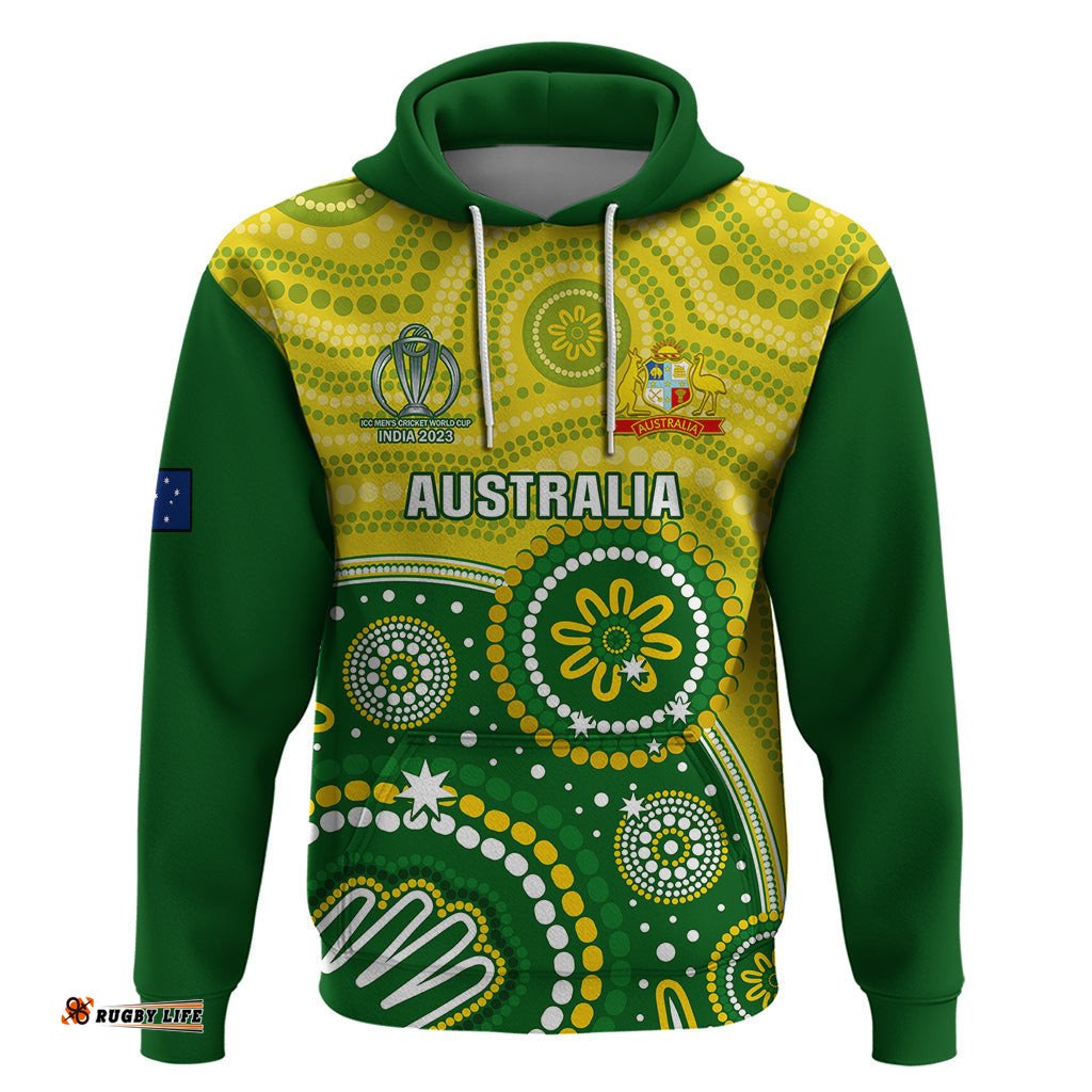 australia cricket hoodie aboriginal go champions world cup