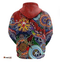 custom naidoc week 2024 sydney swans hoodie australia aboriginal dot painting
