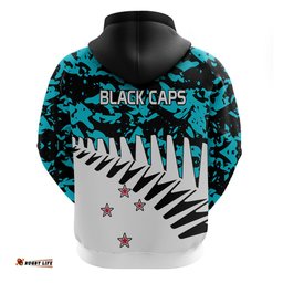 new zealand cricket hoodie black cap sporty style no2