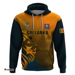 personalised sri lanka cricket hoodie go lions dynamic version
