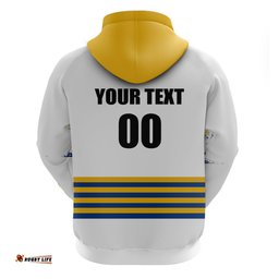 custom personalised and number eels nrl hoodie simple white style
