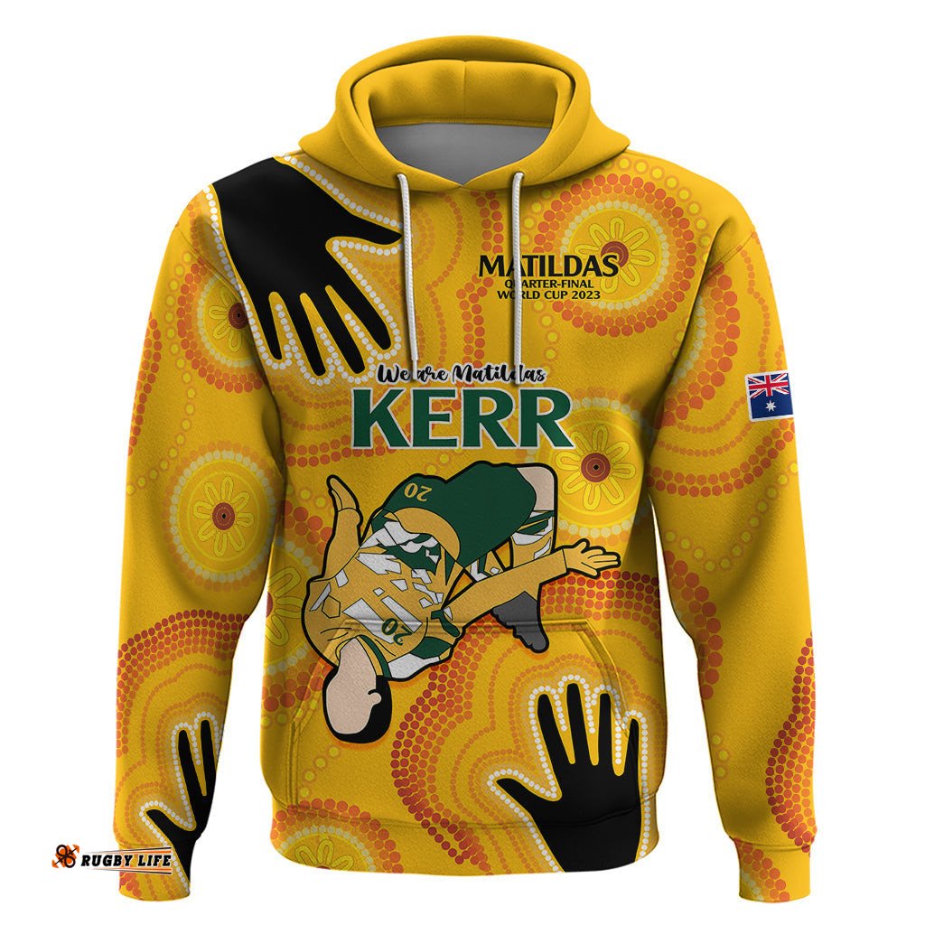 sam kerr matildas hoodie australia soccer world cup quater final