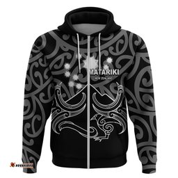 matariki new zealand hoodie maori new year white