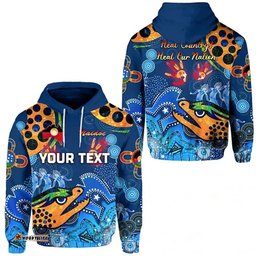 custom personalised parramatta hoodie eels indigenous naidoc heal country heal our nation blue 04