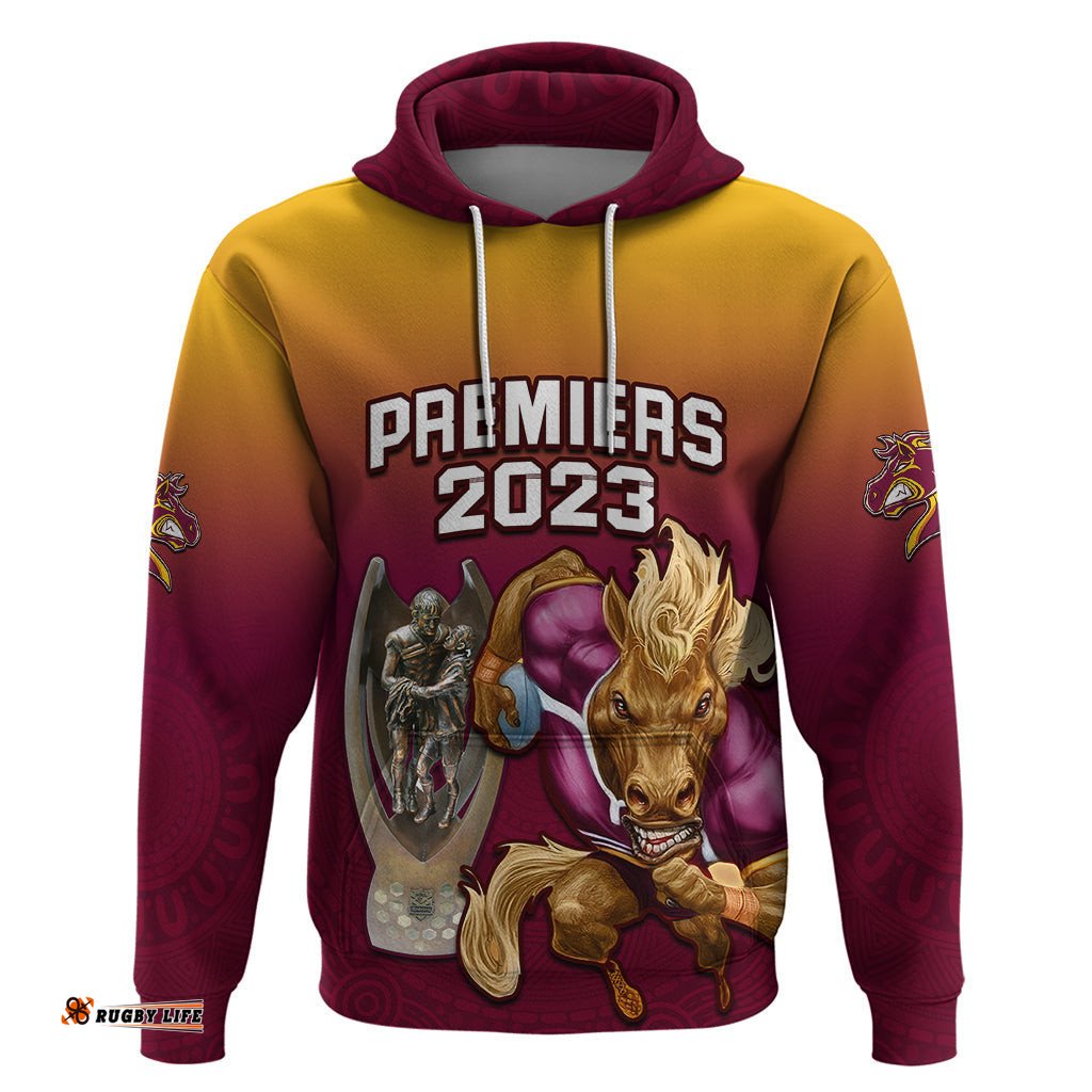 nrl broncos premiers hoodie