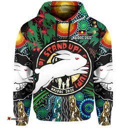 custom personalised rabbitohs naidoc week hoodie aboriginal get up