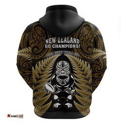 new zealand aotearoa rugby hoodie nz tiki with maori fern world cup gold version